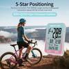 Bikevee Sports Fitness Wireless Bike Speedometer GPS Bicycle Computer 8 Languages IPX7 Waterproof 2.4" LCD Display MPH KM/H with Auto