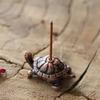 Mini Metal Turtle Shape Incense Stick Meditation Buddha Sandalwood Stick Holder Funny Animal Incense Holders Home Decor 1PC
