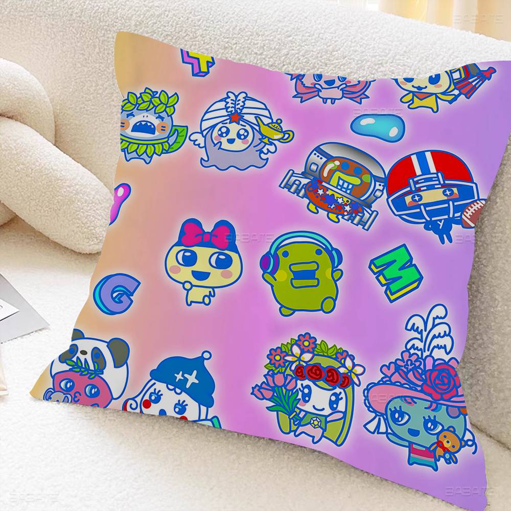 Tamagotchi MMametchi Pillow Gifts Home Office Furnishings Bedroom Sofa Car Cushion Cover case xcm