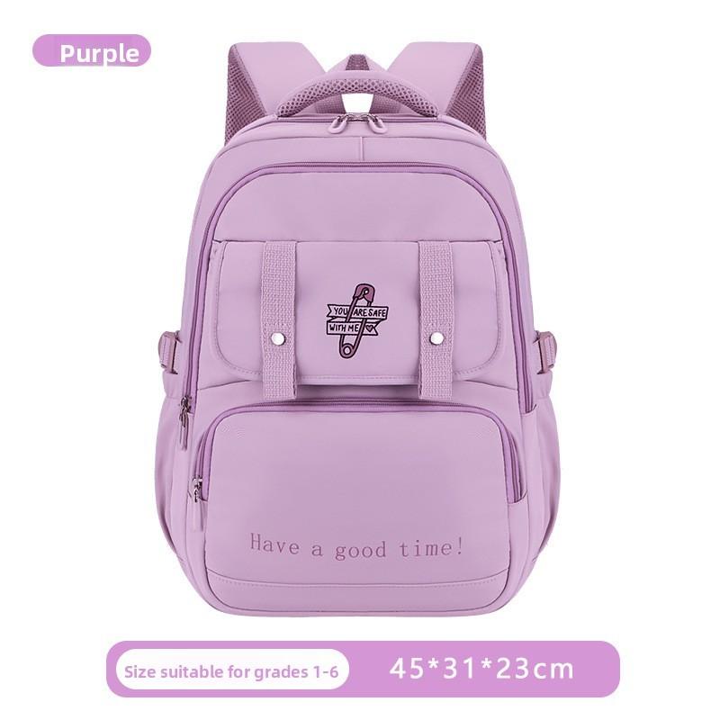 Letter Backpack Fashion With Waterproof Material For Middle School And Campus
