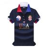 ZYLLO Men's Polo Shirt USA Royal Short Casual Sport Party High-end Cotton Embroidery Luxury Contrast Color Original Design
