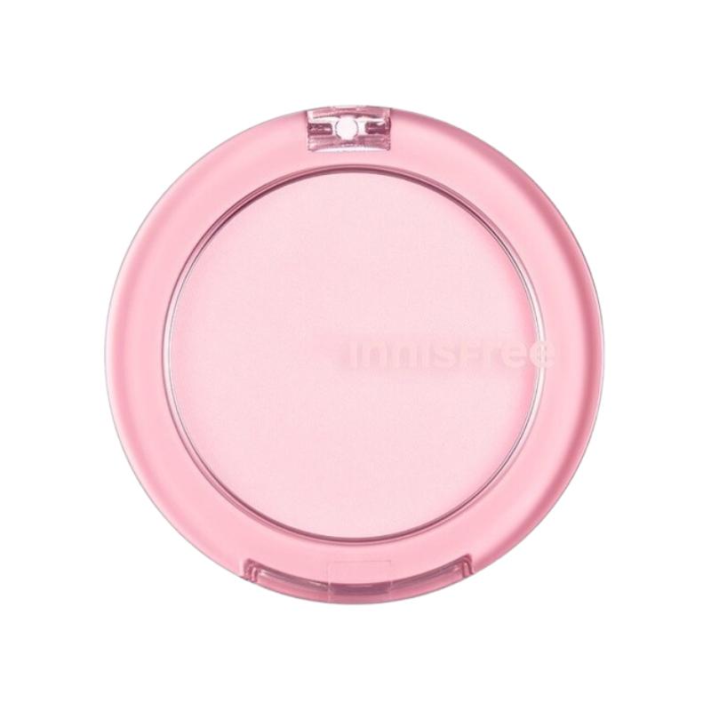 Innisfree Silky Powder Blush 6.2g | Soft Natural Cheek Color | Long-Lasting Smooth Powder Blusher [01 Fluffy Pink / 02 Shy Apricot / 03 Lively Coral]