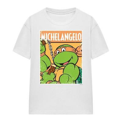 Teenage Mutant Ninja Turtles Женская футболка Микеланджело Хизер