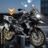 1/10 R1250 Gs Adv Литой Металлический Гоночный Мотоцикл Модель Уличный Спортивный Мотоцикл Игрушка для Детей Подарок со Звуком и Светом