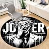 1pc Joker Artwork Office Round Area Rug, Indoor Mat Suitable For Office, Under Office Chairs Bedroom Living Room Home Decor, Room Deco052