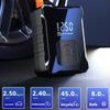 Portable Car Air Pump Wireless Smart LCD Display Air Compressor with LED Light Rechargeable Quick Inflating Tire Inflation Pump