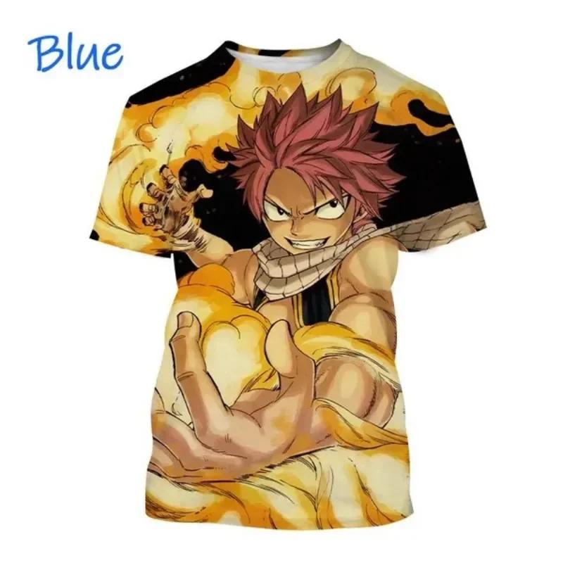 Fairy Tail T-shirt Classic Anime Men and Women 3D T-shirt Casual O-neck Printed Men and Women Short-sleeved T Shirt for Men