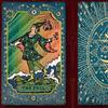 Карты Таро Blue Moon Smith, водонепроницаемые, с золотой фольгой, 12*7 см - колода для гадания с металлическим покрытием, мистический дизайн, 78 карт