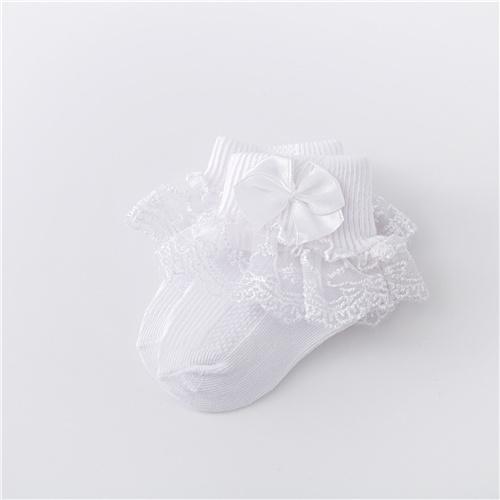 Lawadka Носки для новорожденных девочек от 0 до 24 месяцев, хлопковые кружевные носки для маленьких девочек, носки принцессы с бантом для маленьких девочек, весна 2023 г.