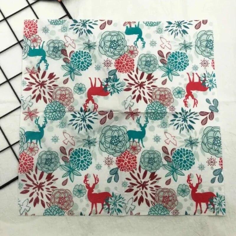 Disposable Party Napkin Double Layer 20 Pieces/Pack Fawn Pattern