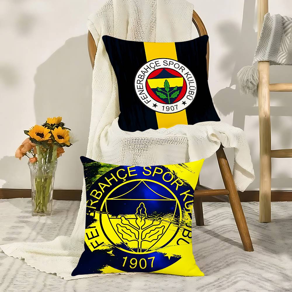 Квадратные наволочки Club-H-Turkeys-F-Enerbahce-E, классные, настраиваемые, стильные и мягкие, идеально подходят для кроватей, автомобилей и диванов.