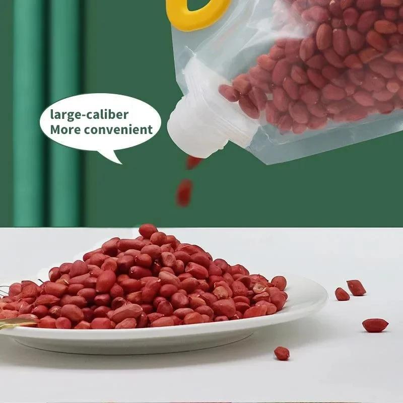 Портативный пакет для упаковки пищевых продуктов Прозрачный самостоятельный пакет-распылитель для пищевых продуктов Пакет для упаковки пищевых продуктов Жидкие твердые дорожные сумки для хранения