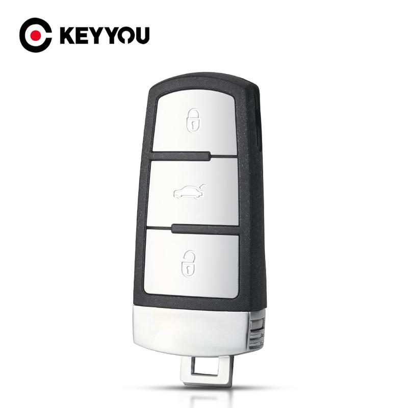KEYYOU Key Shell Smart Remote Key Case Fob For VW VOLKSWAGEN B6 B7 B7L CC R36 Maogotan B5 Passat 3 Buttons