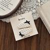 Polka Dot Side Clip Lace Children's Bangs Clip Sweet Bow Hair Clips  for Girls
