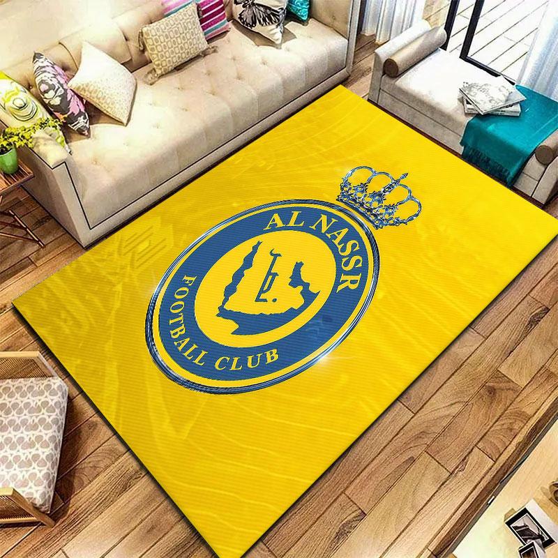 Al-Nassr FC Carpet Rug for Living Room Bedroom Home Sofa Decoration,Kids play Non-slip Floor Mat