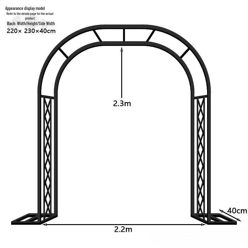 Wrought Iron Garden Arch Trellis