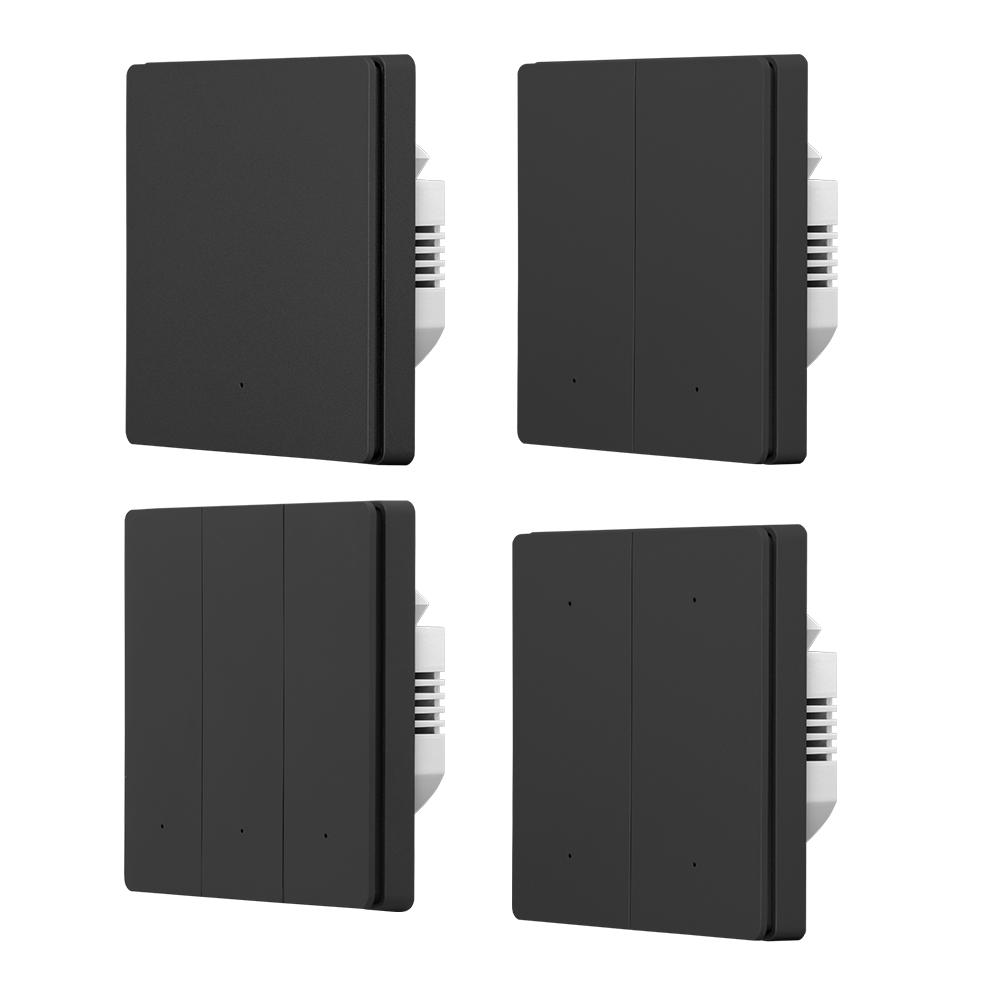 Tuya Smart Zigbee Wall Light Switch CE RoHS 1/2/3/4 Gang EU Smart Home Automation Push Button Light Smart Switch