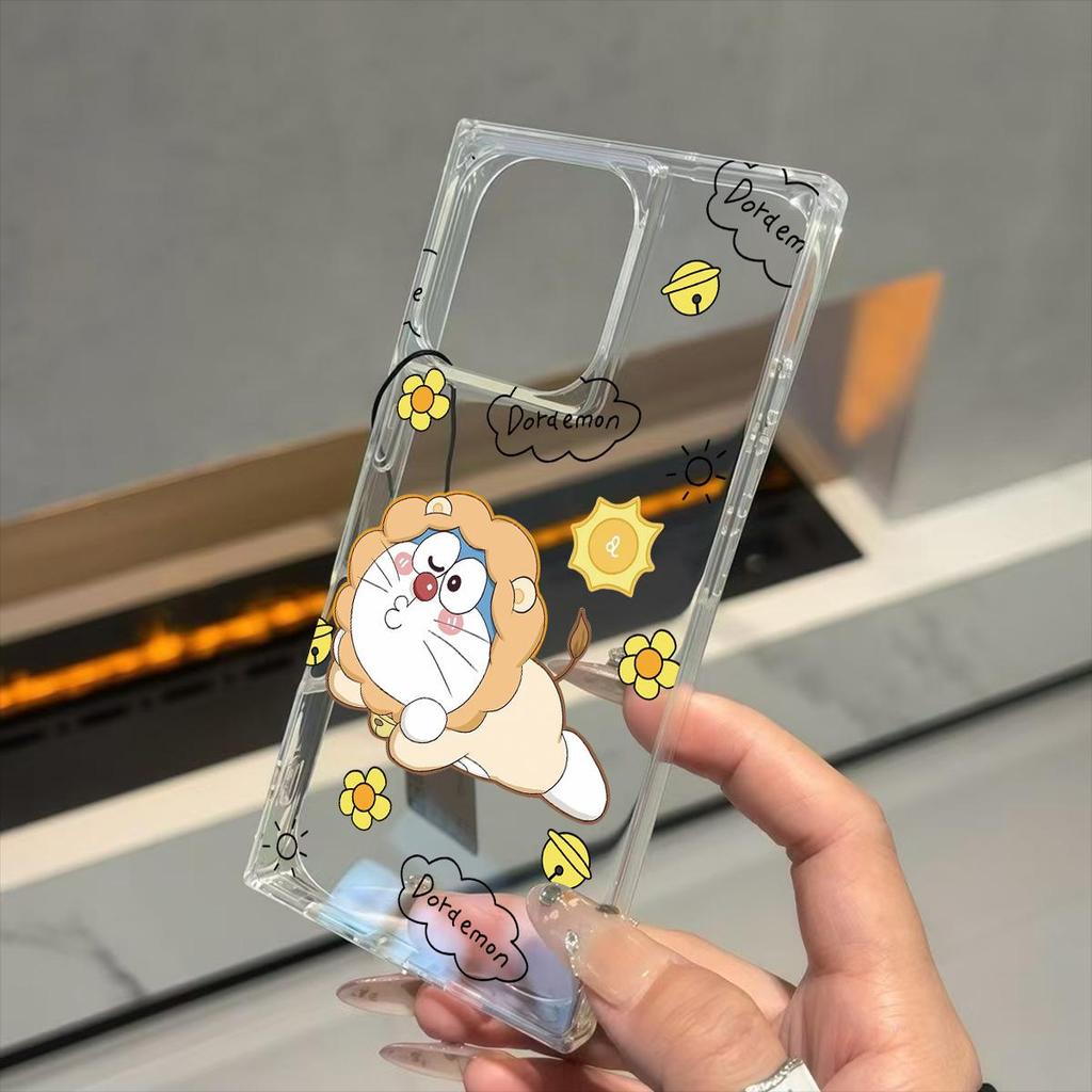 Прозрачный квадратный чехол-трубка для защиты iPhone 16 ProMax 11 12 15 Plus 14 Pro Max 13, защита от окисления, чехол с рисунком эксцентричного кота