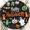 2d Flat 20*20cm, Popular Home Decoration, Halloween Ghost Kitten Wooden Circular Logo, for Club, Kitchen, Garden, Cafe, Bar Decor.