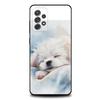 Мультяшный Милый Мальтийский Пудель Чехол Для Телефона Для Samsung S25,S24,S21,S22,S23,S30,Ultra,S20,Plus,Fe,Lite,Note,10,9,5G Черный Чехол