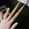 Antique Style Queen Nail Rings Set Belly Dance Accessories Finger Tip Protection Knuckle Rings