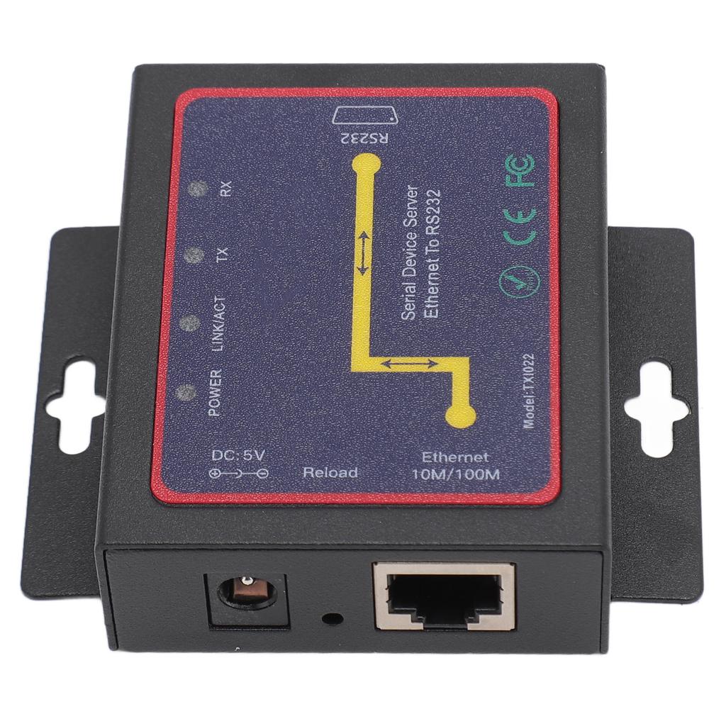 TXI022 RJ45 To RS232 Serial Network Adapter Bi Directional Transfer TCP IP Serial Network Adapter