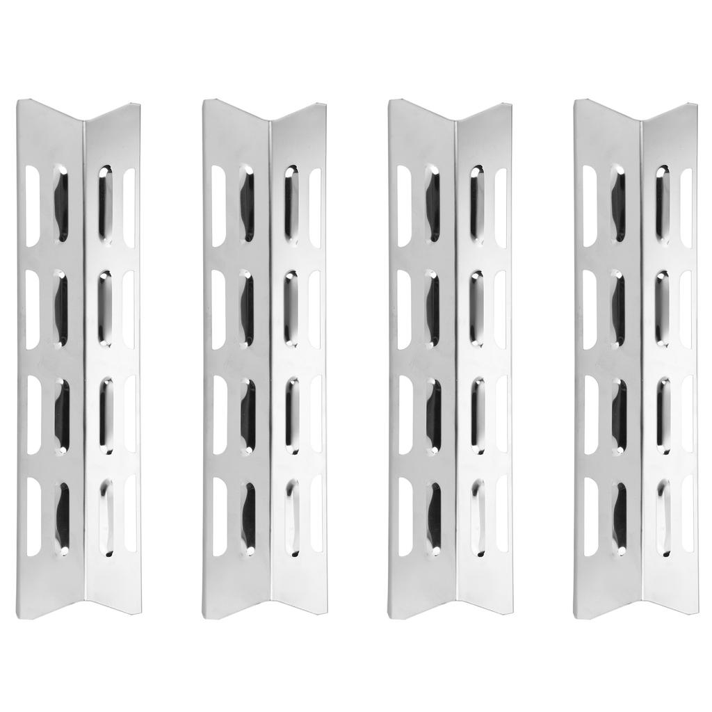 4Pcs Stainless Steel Gas Grill Oven Heat Plate Heat Tents Deflector Burners Cover Accessory