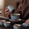 Tao Ding Xuan Ru Kiln Blue & White Porcelain 10-Piece Tea Set