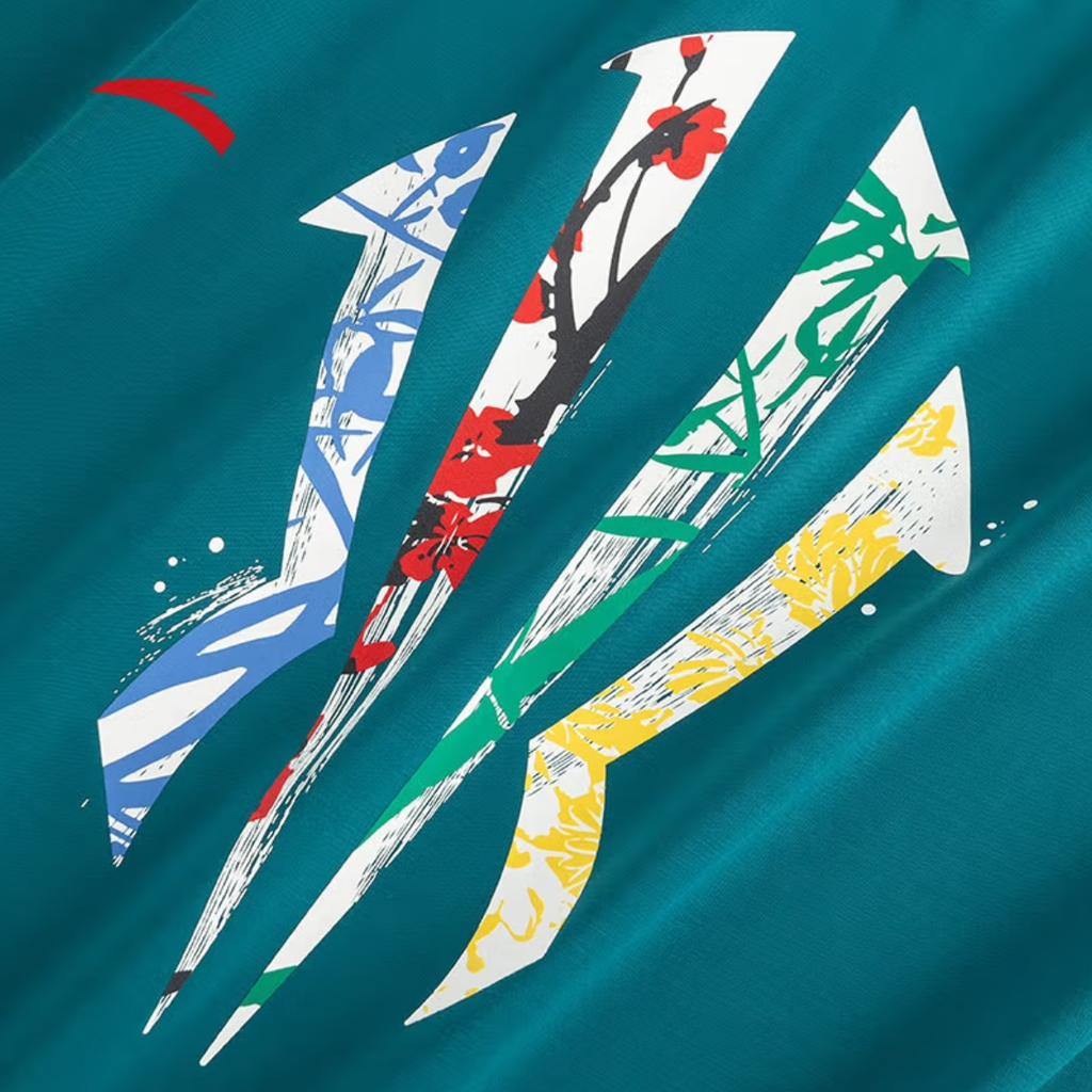 Anta Kyrie Lanting T-Shirt Kyrie Meilan Zhuzhu Comfortable Casual Simple Round Neck Pullover Loose Short Sleeve T-Shirt Unisex T-Shirts 172521109-3