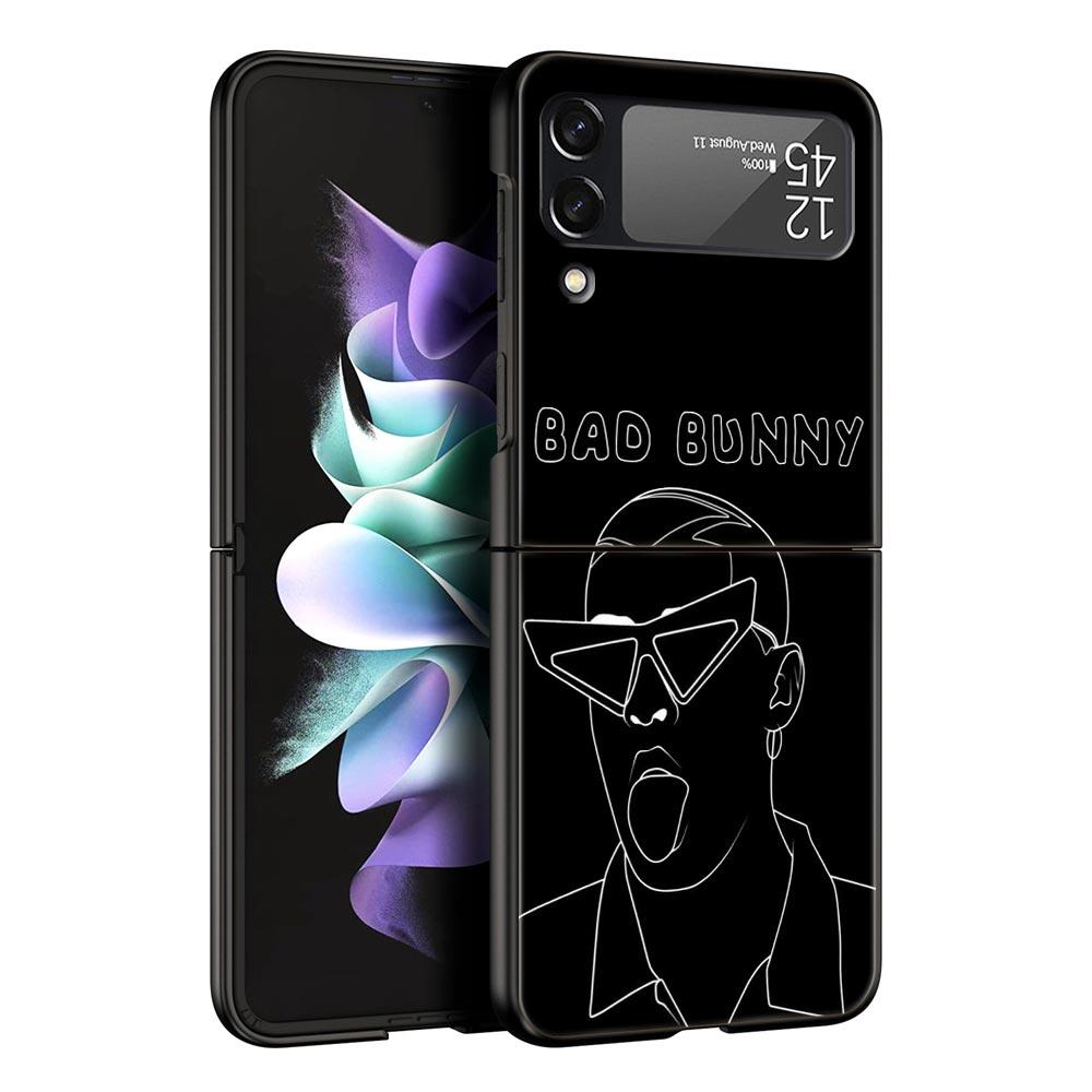 Чехол для телефона Bad Bunny UN VERANO SIN TI для Samsung Galaxy Z Flip 3 4 5, складной чехол для Samsung Z Flip3 Flip4, жесткий бампер