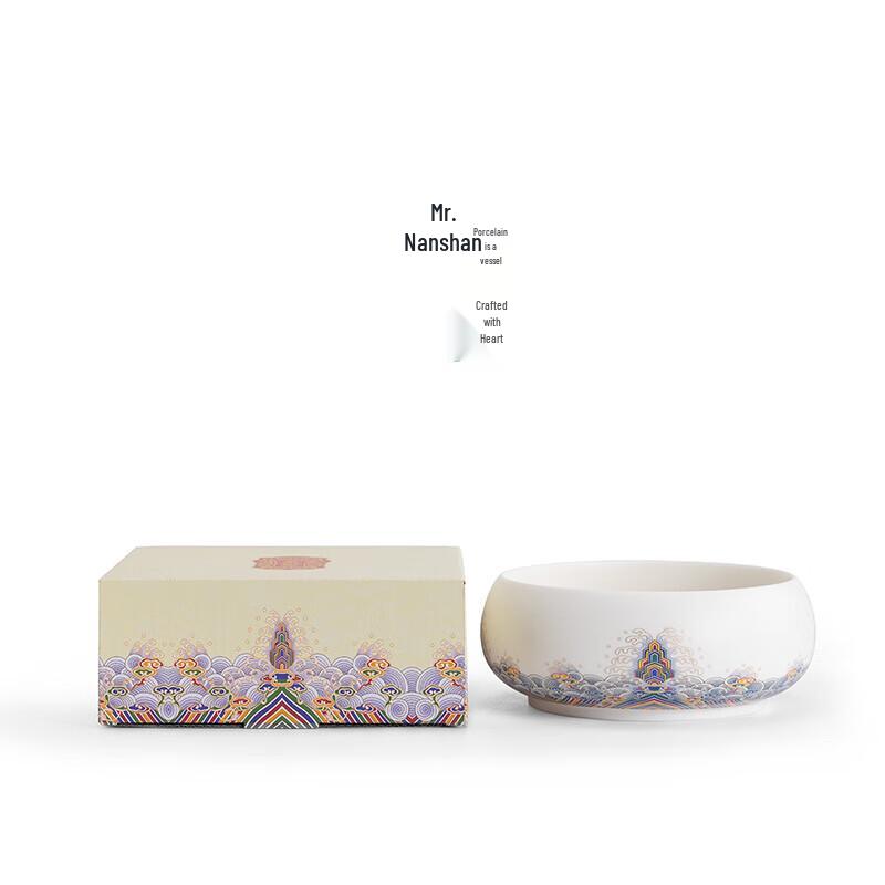 Наньшань г-н. Керамическая чаша для омывания чая (Морской и Скальный Узор)