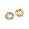 Copper Zirconium Inlaid 26 Letter Pendant For DIY Jewelry Making Craft Accessories