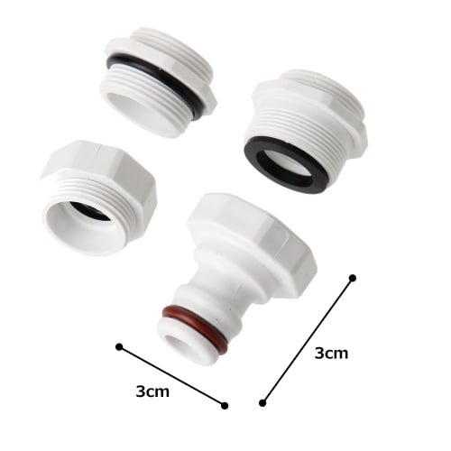 IRIS OHYAMA Hose Parts Foam Faucet Base Set White SGP-31