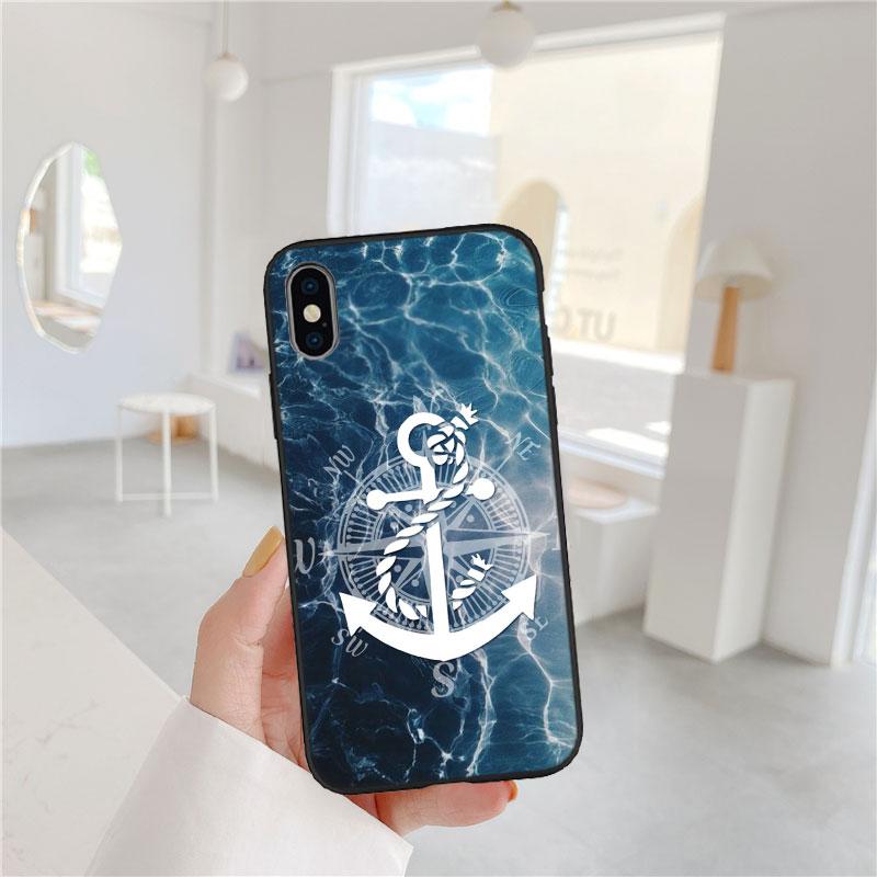 PP1 Anchor Sailor Phone Case for Samsung Galaxy A11 A12 A13 A15 A52S A53 A55 A56 A70 A71 A72 A73 F06 F16 F56 S10 Plus S10e