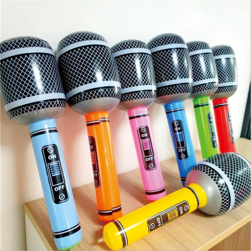 Microphone Balloon MIC Foil Balloons 80 90s Party Decorations Disco Ball Decor Hip Hop Rock Music Birthday Party Favors Supplies 5
