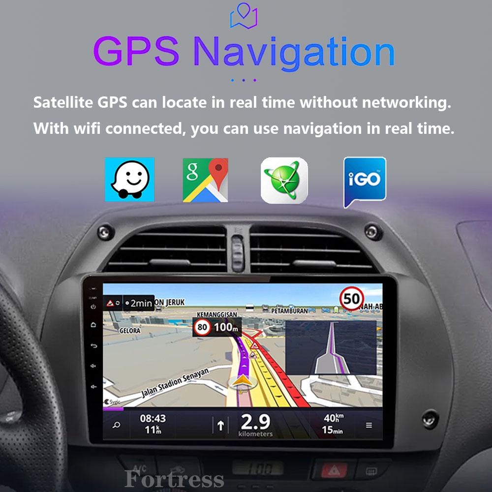 8G+128G CarPlay 2din Android AutoRadio GPS мультимедийный проигрыватель для Toyota RAV4 Rav 4 2001 2002 2003-2006 DSP IPS 2 DIN стерео