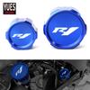 Motorcycle Accessories CNC Aluminum Rear & Front Brake Fluid Reservoir Cap Cylinder cover For YAMAHA YZFR1 YZF R1 2012- 2018