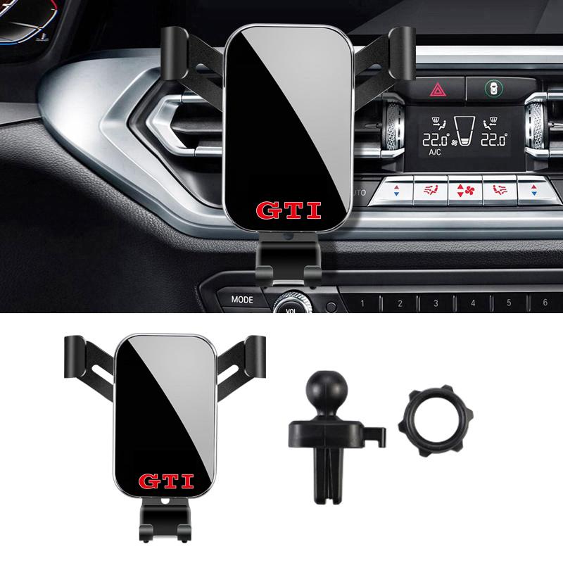 1Pcs Car Phone Holder Air Vent Clip Mount Mobile Cell Stand For VW Golf Tiguan T-Roc Polo Passat ID.4 T-Cross ID.3 Taigo ID.7