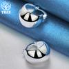 Круглые серьги из стерлингового серебра 925 пробы изысканный подарок модные свадебные украшения