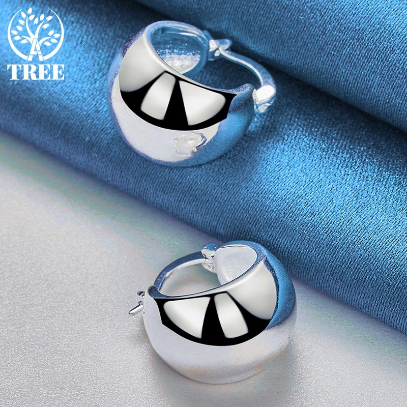 Круглые серьги из стерлингового серебра 925 пробы изысканный подарок модные свадебные украшения