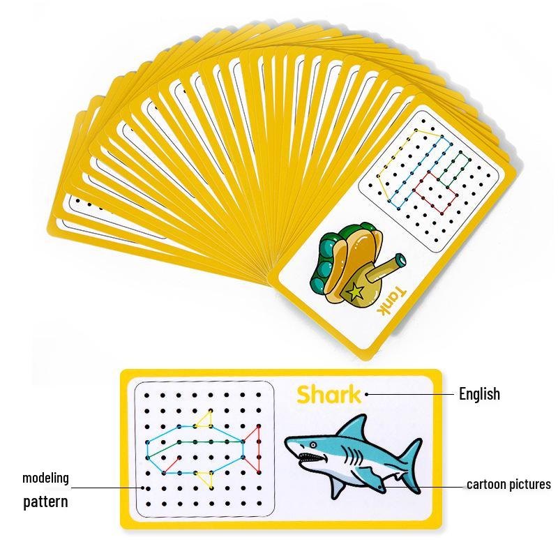 Wooden Geometric Shapes & Pegboard Educational Puzzle Toy for Early Childhood Development