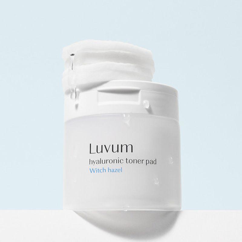 Luvum Тонер-пэды с гамамелисом и гиалуроновой кислотой 60 штук