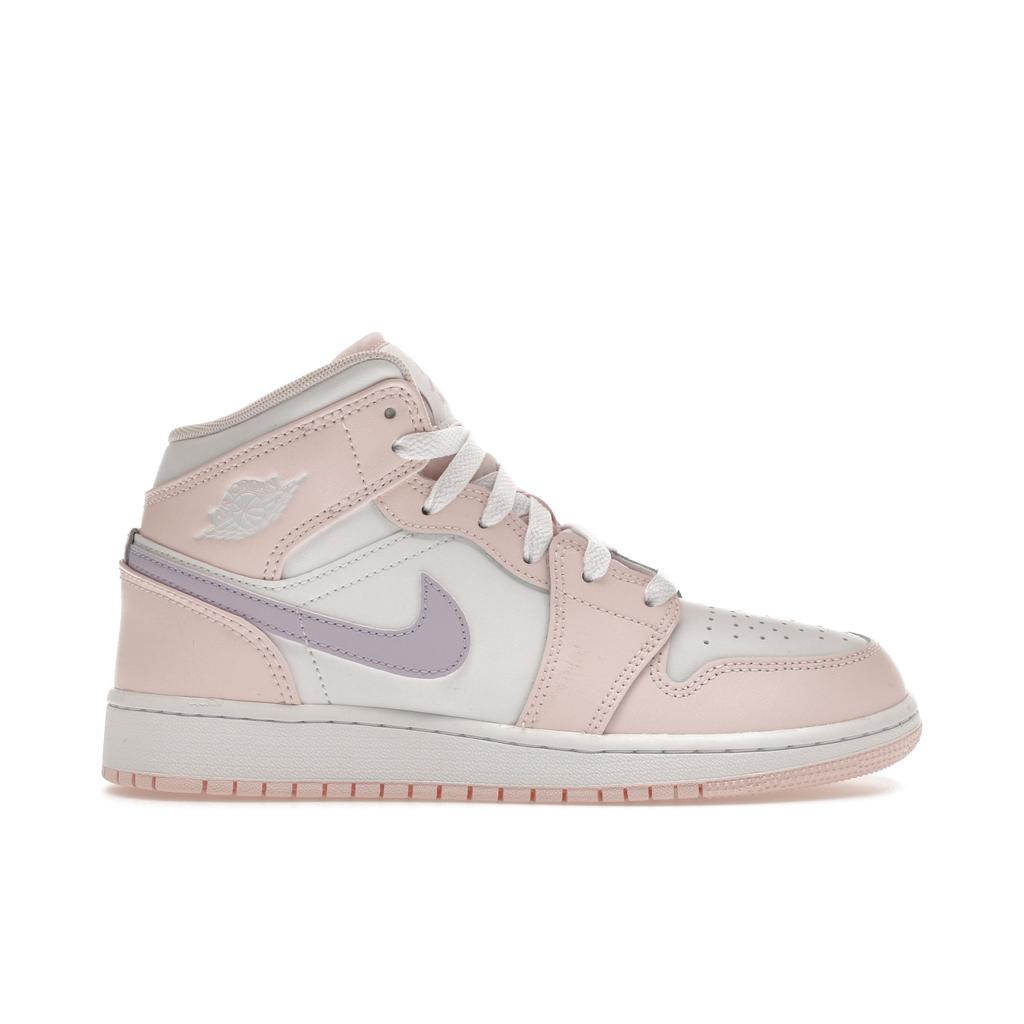 Детские кроссовки Air Jordan 1 Mid GS Pink Wash Violet-Frost White FD8780-601