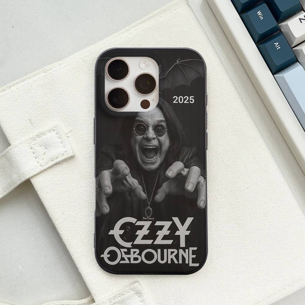O-Ozzy Osbourne Band For IPhone 16 15 14 13 12 11 17 Pro Max Plus Wave Corrugated Phone Case Anti Drop Cover
