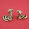 Brass Zodiac Snake Feng Shui Ornament: Fortune Cobra Home Decor