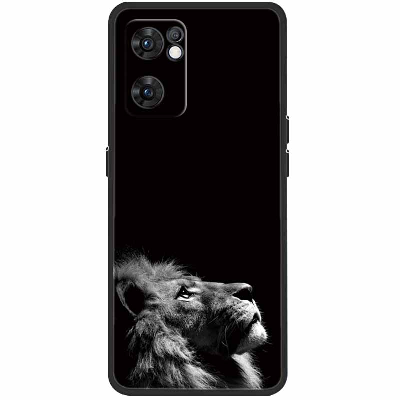Чехол для Oppo Find X5 Lite Чехол-Кот Мягкий Силикон ТПУ Задние Чехлы для Oppo Find X5 Lite 5G Чехол CPH2371 Ударопрочный Coque Fundas