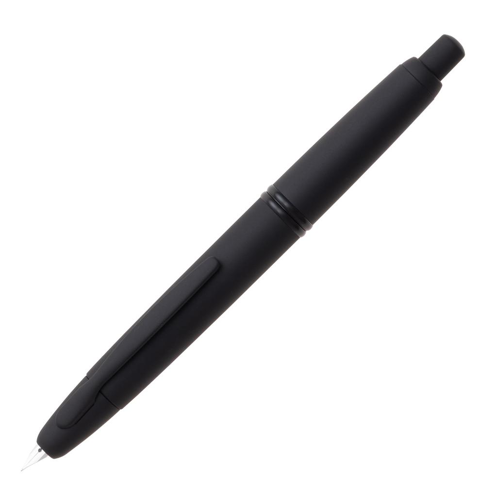 PILOT Capless Fountain Medium Nib Matte 18K Gold Pen, (M), Black, FC18SRBMM, Nib.