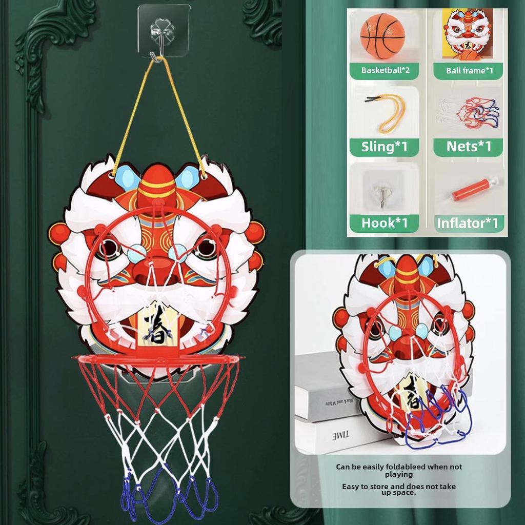 Wall-Mounted Indoor Basketball Hoop Toy for Boys, Ages 1-3