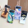 Чехол для телефона Samsung Galaxy Z Flip 6 5 4 Прозрачный для Samsung Z Flip 3 Жесткий ПК Складной корпус Кит Прыгающий Capas Сумка