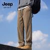 Мужские повседневные брюки JEEP SPIRIT из смесовой шениллии, свободного прямого кроя